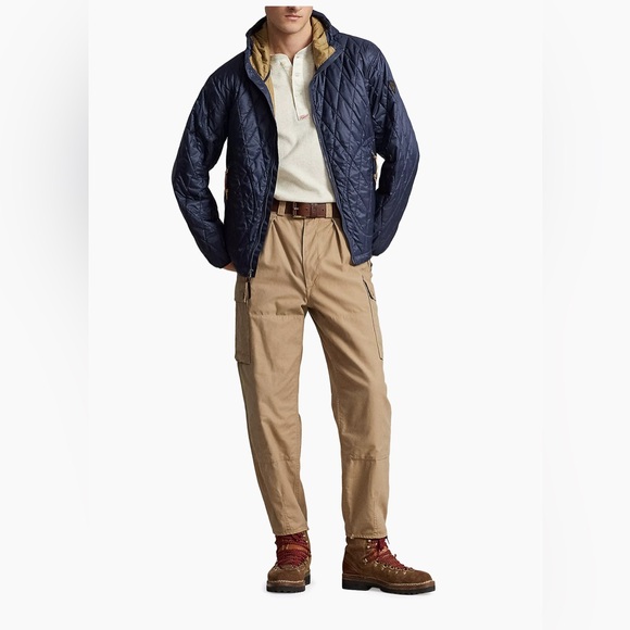 NWT! Polo by Ralph Lauren  Holborn Quilted Hooded Jacket Men’s Size L Navy - Picture 2 of 15